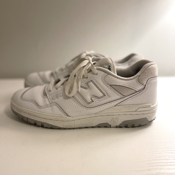 New Balance, 550 Men's White & Grey, SZ 9 - Picture 3 of 7